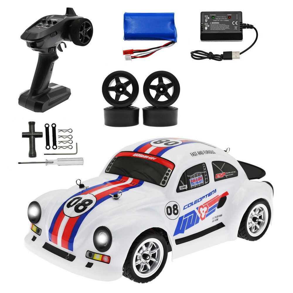 UDIRC 1608/1608 PRO RC Car Drift Brushed/Brushless RTR 1/16 2.4G 4WD LED Light High Speed 40km/h Vehicles Models1608 PRO Brushless