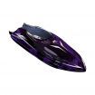 2.4G Stunt 360 Rolling with LED Lights 5CH RC Boat High Speed Speedboat Waterproof Electric Racing Vehicles Lakes Pools Black