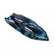 2.4G Stunt 360 Rolling with LED Lights 5CH RC Boat High Speed Speedboat Waterproof Electric Racing Vehicles Lakes Pools Black