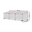 Green Fingers Greenhouse 180x50x50CM Cold Frame Plant Grow Aluminium Polycarbonate Green House