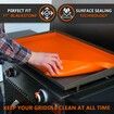 Silicone Griddle Mat for Blackstone 17 Inch Griddle,Heavy Duty Food Grade Silicone Griddle Cover,Protect Your Griddle from Dirt & Rust All Year Round (17Inch)