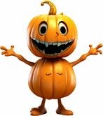 Halloween Pumpkin Decorations Cartoon Pumpkin Statue Resin Crafts Halloween Pumpkin Dolls