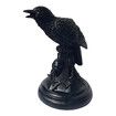 Raven Candle Stick Holder, Halloween Candlestick Decoration for Home Garden (Raven)