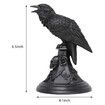 Raven Candle Stick Holder, Halloween Candlestick Decoration for Home Garden (Raven)