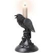 Raven Candle Stick Holder, Halloween Candlestick Decoration for Home Garden (Raven)