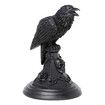 Raven Candle Stick Holder, Halloween Candlestick Decoration for Home Garden (Raven)