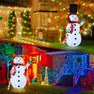 Snowman Christmas Light 180cm LED Outdoor Xmas Decoration 3D Festival Display Figure String Fairy Candy Stick Home Yard Ornament Foldable