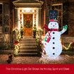 Snowman Christmas Light 180cm LED Outdoor Xmas Decoration 3D Festival Display Figure String Fairy Candy Stick Home Yard Ornament Foldable