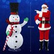 Snowman Christmas Light 180cm LED Outdoor Xmas Decoration 3D Festival Display Figure String Fairy Candy Stick Home Yard Ornament Foldable