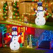 3D Snowman Christmas Light 150cm 200 LED Rope String Xmas Decoration Gift Festival Holiday Outdoor Figure Display Cold White Foldable 8 Modes