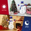 3D Snowman Christmas Light 150cm 200 LED Rope String Xmas Decoration Gift Festival Holiday Outdoor Figure Display Cold White Foldable 8 Modes