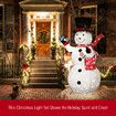 Snowman Christmas Light 150cm 3D Xmas Figure 200 LED String Fairy Decor Lighted Home Outdoor Decoration Ornament Gift Boxes Bag Foldable