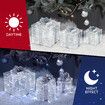 Set of 3 Gift Box Christmas Lights LED 3D Xmas Present Outdoor Indoor Holiday Party Decor Lighted Fairy Ornament Display Foldable 8 Flash Mode