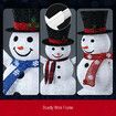 3Pcs Christmas Snowman Light LED 3D Xmas Home Yard Decoration Outdoor Holiday Display Fairy String Lights Gifts Family of 3 Figurine Collapsible