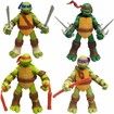 Ninja Turtles: Mutant Mayhem Basic Figure Turtle 4-Pack Bundle by Playmates Toys for Age 3-12