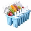 Popsicle Molds Silicone Ice Pop Molds Popsicle Mold Reusable Easy Release Ice Pop Maker(12 Cavities-Blue)