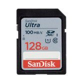 SanDisk 128GB Ultra SDXC UHS-I Memory Card - 100MB/s, C10, U1, Full HD, SD Card - SDSDUNR-128G-GN6IN