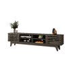 180cm TV Stand Cabinet Entertainment Console Unit Table Bench Center Black Storage Shelf Media Living Room Furniture Wood Modern