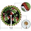 Merry Christmas Tree Skirt Collar 48 Inch Green Soft Farmhouse Xmas Holiday Decoration (Grinch)