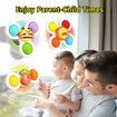 3PCS Pop up Suction Cup Spinner Toys for 3 4 Year Old Boy Girl