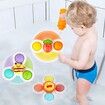 3PCS Pop up Suction Cup Spinner Toys for 3 4 Year Old Boy Girl