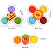 3PCS Pop up Suction Cup Spinner Toys for 3 4 Year Old Boy Girl