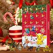 Christmas POKEMON Advent Calendar 24 Days  24 Pokemons Blind Box Gift Surprise RED BOX