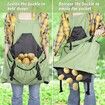 Gardening Apron, Garden Apron with Quick Release Pockets for Harvesting Gardening, Water Resistant Apron for Men and Women