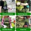 Gardening Apron, Garden Apron with Quick Release Pockets for Harvesting Gardening, Water Resistant Apron for Men and Women
