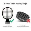 2Pcs Twist Combs, Hair Sponge Brush Upgraded Twist Comb, Better Than Hair Sponge for Men Women Curls(Black)