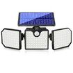 Solar Motion Sensor Light  LED Solar Lighting Wall & Warning Light Flashing Cyclically Waterproof for Outdoor Courtyards Hallways Pools