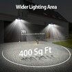 Solar Motion Sensor Light 180 LED Waterproof Luces with 3 Adjutable Head Wide Angle for Outside Garage Yard Patio