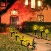 Halloween Skull Pathway Lights, Garden Stake Lights Halloween Outdoor Decorations, Waterproof  3D LED Skull Halloween Decor for Yard Porch Lawn Pathway Garden