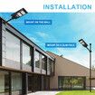 Solar Street LED Light Motion Sensor Remote Outdoor Garden Yard Flood Down Lamp Security Parking Lot Spot Floodlight Pole Waterproof 160 LEDs 200W