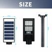 Solar Street LED Light Motion Sensor Remote Outdoor Garden Yard Flood Down Lamp Security Parking Lot Spot Floodlight Pole Waterproof 160 LEDs 200W