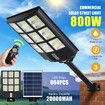 800W LED Solar Street Light Commercial Road Flood Lamp Motion Sensor Remote Outdoor Garden Wall Dusk To Dawn Patio Parking Lot Waterproof