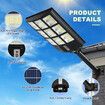 800W LED Solar Street Light Commercial Road Flood Lamp Motion Sensor Remote Outdoor Garden Wall Dusk To Dawn Patio Parking Lot Waterproof