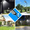 800W LED Solar Street Light Commercial Road Flood Lamp Motion Sensor Remote Outdoor Garden Wall Dusk To Dawn Patio Parking Lot Waterproof