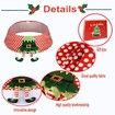 Christmas Tree Collar,Xmas Red Tree Ring for Artificial Trees,Foldable Reusable Tree Box Decor for Home,School,Office Party Decoration