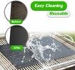 Grill Mat Set of 5, 100% Non-Stick BBQ Grill Mats for Electric Grill Gas Charcoal BBQ 40x33 cm, Black