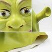 Adult Unisex Shrek Mask Green Full Head Latex Mask Cosplay Costume Accessories