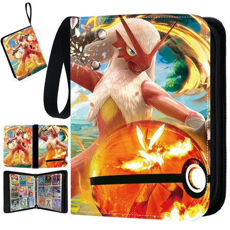 900CARDS Card Binder  POKENMON Trading Cards Case  50 Sleeves 9-Pocket Card Book Holder TCG Game Cards Collection, Sports Trading Cards Collector Album