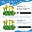 Three Light Modes Flower Sprinkler for Kids Sprinklers for Yard Kids and Toddlers