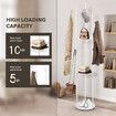 Clothes Coat Hat Rack Hall Stand Hanger Bag Tree Display Shelf Umbrella Garment Shoe Storage Closet Organizer Home Entryway 9 Hooks 3 Tiers