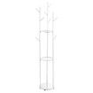 Clothes Coat Hat Rack Hall Stand Hanger Bag Tree Display Shelf Umbrella Garment Shoe Storage Closet Organizer Home Entryway 9 Hooks 3 Tiers