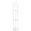 Clothes Coat Hat Rack Hall Stand Hanger Bag Tree Display Shelf Umbrella Garment Shoe Storage Closet Organizer Home Entryway 9 Hooks 3 Tiers