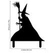 Decorations Metal Witch Cat Boiler Specter Decorative Garden Stakes Outdoor Decor Silhouette Stake For Yards Gardens Lawn Backyard