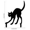 Decorations Metal Witch Cat Boiler Specter Decorative Garden Stakes Outdoor Decor Silhouette Stake For Yards Gardens Lawn Backyard