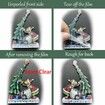 2023 Christmas Grinches Tree Decorations,8PCS Acrylic Cute Funny Green Doll Christmas Pendants Hanging,2D Flat Tree Ornaments with Printing 9cm/3.54in