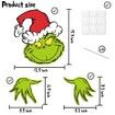 3PCS Grinchs Fence Peeker,Grinchmas Decor for Tree,Grinchs Tree Topper for Whoville Christmas Decorations